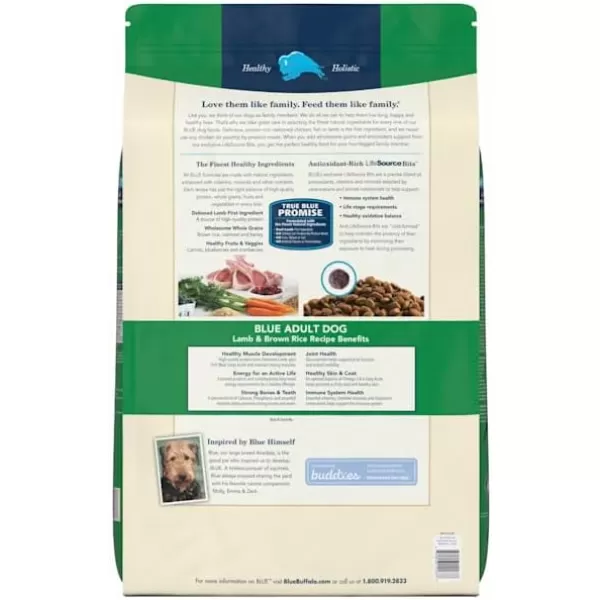 imageBlue Buffalo Wilderness High Protein Natural Adult Healthy Weight Dry Dog Food Chicken 45lbLamb 2424 LB
