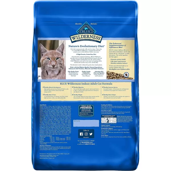 imageBlue Buffalo Wilderness High Protein Natural Adult Indoor Dry Cat Food Chicken 11lbChicken 11 Pound Pack of 1