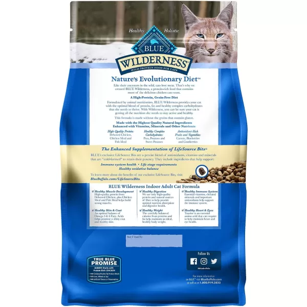 imageBlue Buffalo Wilderness High Protein Natural Adult Indoor Dry Cat Food Chicken 5lbChicken 5 Pound Pack of 1