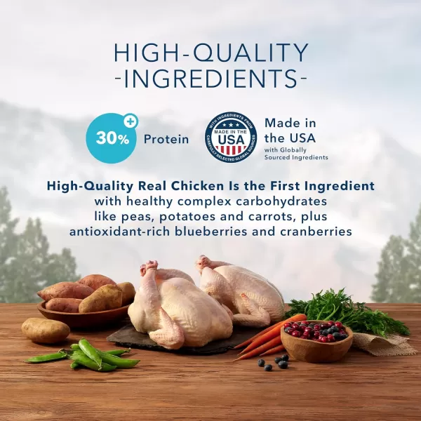 imageBlue Buffalo Wilderness High Protein Natural Adult SmallBite Dry Dog Food Chicken 24lb24 Pound Pack of 1