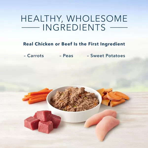 imageBlue Buffalo Wilderness High Protein Natural Adult Wet Dog Food Beef amp Chicken Grill 125oz cans Pack of 12Chicken 1 Count Pack of 6