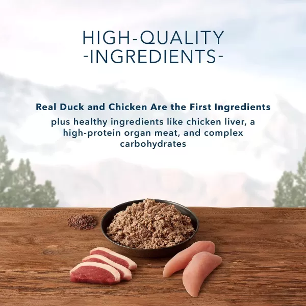 imageBlue Buffalo Wilderness High Protein Natural Adult Wet Dog Food Salmon amp Chicken Grill 125oz cans Pack of 12Duck amp Chicken 125 Ounce Pack of 12