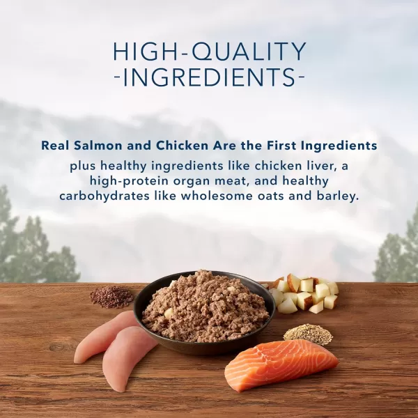 imageBlue Buffalo Wilderness High Protein Natural Adult Wet Dog Food plus Wholesome Grains Turkey amp Chicken Grill 125oz cans Pack of 12Salmon amp Chicken
