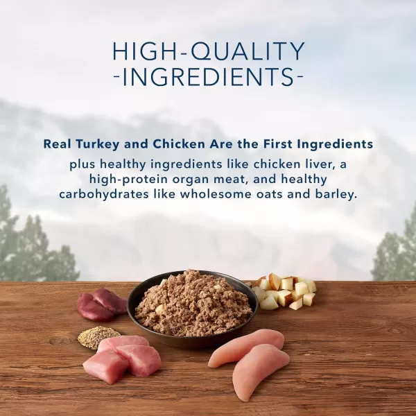 imageBlue Buffalo Wilderness High Protein Natural Adult Wet Dog Food plus Wholesome Grains Turkey amp Chicken Grill 125oz cans Pack of 12Turkey amp Chicken
