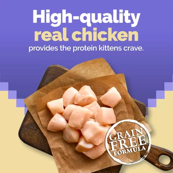 imageBlue Buffalo Wilderness High Protein Natural Grain Free Kitten Food Bundle Dry Cat Food and Wet Cat Food Chicken 5lb Dry Food  3oz cans 24ctChicken 5 Pound Pack of 1