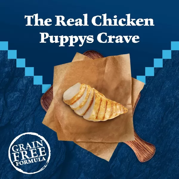 imageBlue Buffalo Wilderness High Protein Natural Grain Free Puppy Dry Dog Food and Wet Puppy Food Turkey and Chicken 24lb Dry Food  125oz cans 12ctChicken  Grain Free