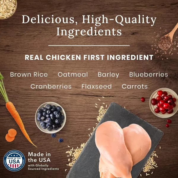 imageBlue Buffalo Wilderness High Protein Natural Large Breed Healthy Weight Adult Dry Dog Food Plus Wholesome Grains Chicken 28 lb Bag28 Pound Pack of 1