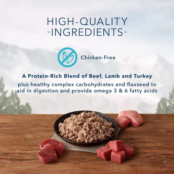 imageBlue Buffalo Wilderness High Protein Natural Puppy Wet Dog Food Turkey amp Chicken Grill 125oz cans Pack of 12Red Meat ChickenFree 125 Ounce Pack of 12