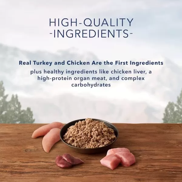 imageBlue Buffalo Wilderness High Protein Natural Puppy Wet Dog Food Turkey amp Chicken Grill 125oz cans Pack of 12Turkey 1 Count Pack of 1