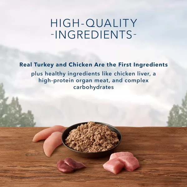 imageBlue Buffalo Wilderness High Protein Natural Puppy Wet Dog Food Turkey amp Chicken Grill 125oz cans Pack of 12Turkey amp Chicken 125 Ounce Pack of 12