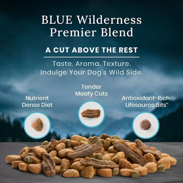 imageBlue Buffalo Wilderness High Protein Natural Senior Dry Dog Food plus Wholesome Grains Chicken 28 lb bag24 LBS