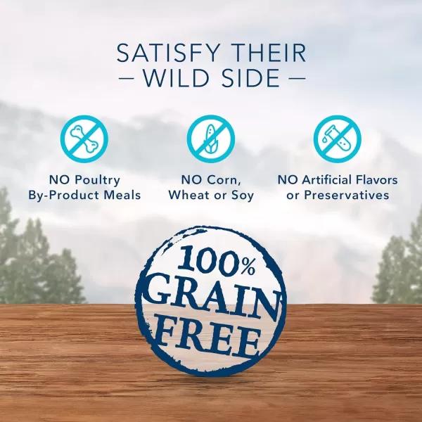 imageBlue Buffalo Wilderness Rocky Mountain Recipe High Protein Grain Free Crunchy Dog Treats Biscuits Red Meat 8oz bagSalmon Venison amp Halibut 8 Ounce Pack of 1