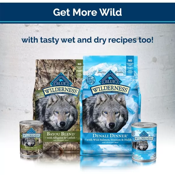 imageBlue Buffalo Wilderness Rocky Mountain Recipe High Protein Grain Free Crunchy Dog Treats Biscuits Red Meat 8oz bagSalmon Venison amp Halibut 8 Ounce Pack of 1