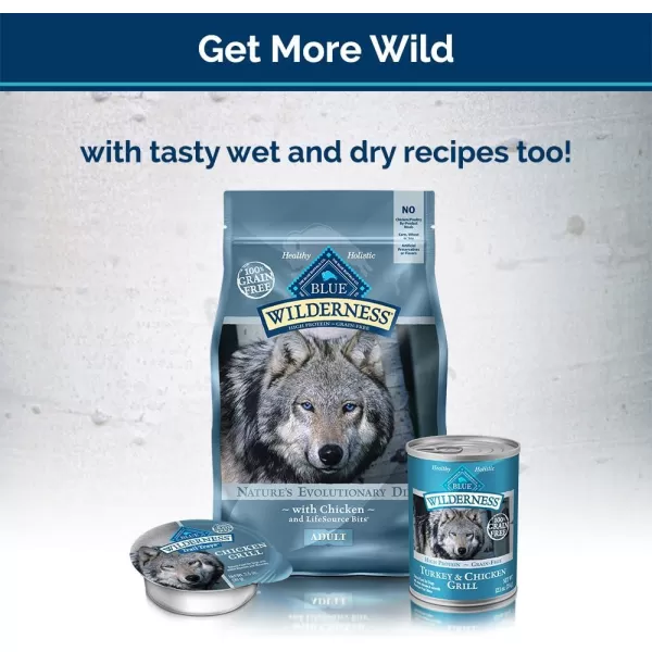imageBlue Buffalo Wilderness Rocky Mountain Recipe High Protein Grain Free Crunchy Dog Treats Biscuits Red Meat 8oz bagTurkey 10 Ounce Pack of 1