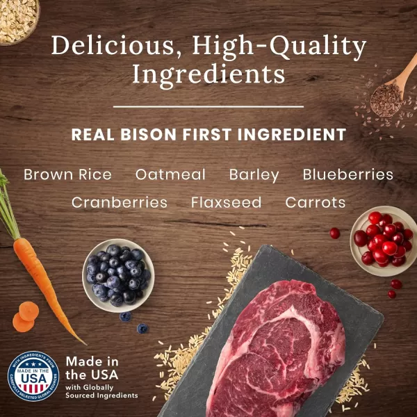 imageBlue Buffalo Wilderness Rocky Mountain Recipe High Protein Natural Large Breed Adult Dry Dog Food Red Meat with Grain 24 lb bagBison with Grain 28 Pound Pack of 1