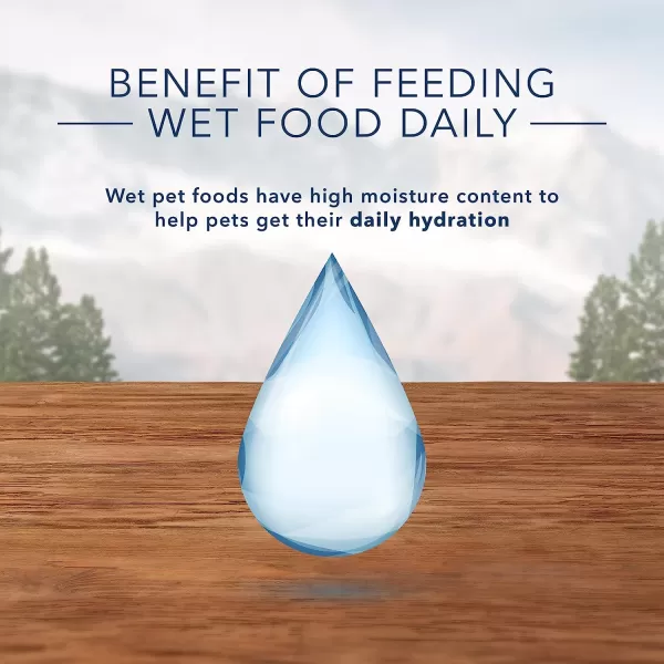 imageBlue Buffalo Wilderness Rocky Mountain Recipe High Protein Natural Senior Wet Dog Food Red Meat 125oz cans Pack of 12Red Meat ChickenFree
