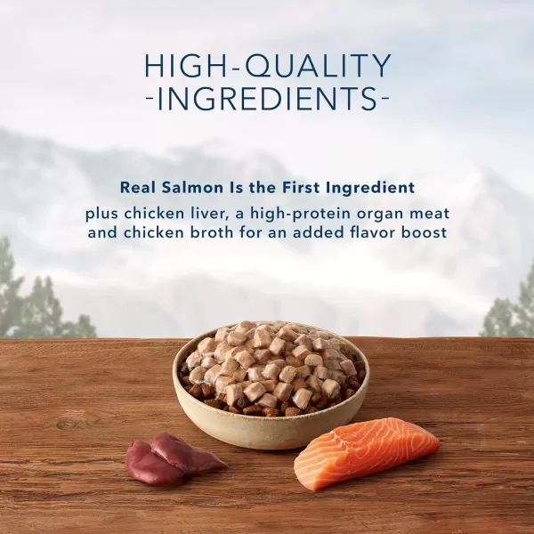 imageBlue Buffalo Wilderness Trail Toppers Wild Cuts High Protein Natural Wet Dog Food Variety Pack Chicken and Beef Bites 3oz Pouch 12 CountSalmon 3 Ounce Pack of 24