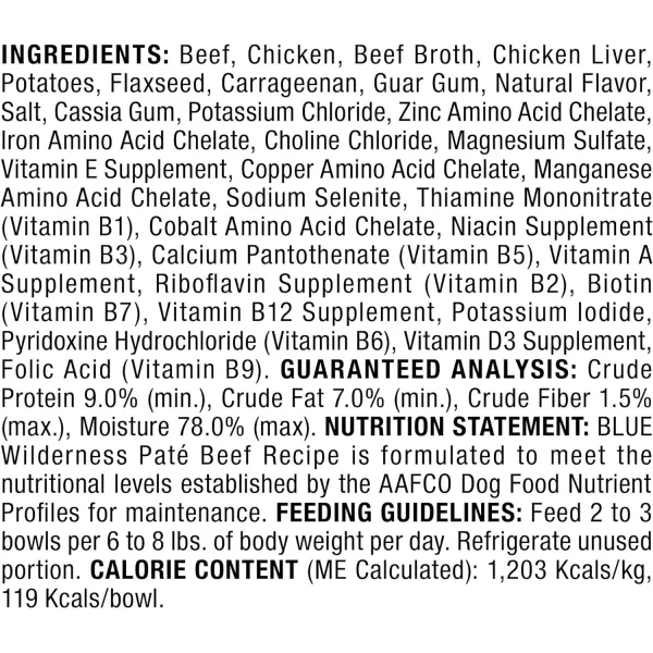imageBlue Buffalo Wilderness Trail Trays High Protein Natural Adult Wet Dog Food Cups Beef Grill 35oz Pack of 12Beef Grill 35 Ounce Pack of 12