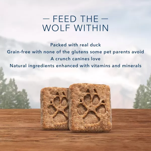 imageBlue Buffalo Wilderness Trail Treats High Protein Grain Free Crunchy Dog Treats Biscuits Salmon Recipe 24oz BagDuck 225 Pound Pack of 1