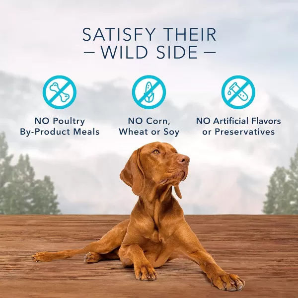 imageBlue Buffalo Wilderness Trail Treats High Protein Grain Free Crunchy Dog Treats Biscuits Salmon Recipe 24oz BagVariety Pack Duck Turkey amp Salmon 15 Pound Pack of 3