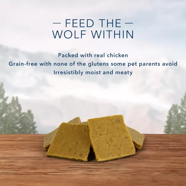 imageBlue Buffalo Wilderness Trail Treats Wild Bites High Protein Grain Free SoftMoist Dog Treats Chicken 4oz bagBlue Buffalo Wilderness Trail Treats Wild Bites High Protein Grain Free SoftMoist Dog Treats Chicken 4oz bag