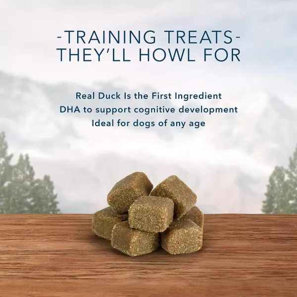 imageBlue Buffalo Wilderness Trail Treats Wild Bits High Protein Grain Free SoftMoist Training Dog Treats Salmon Recipe 10oz BagDuck 4 Ounce Pack of 1