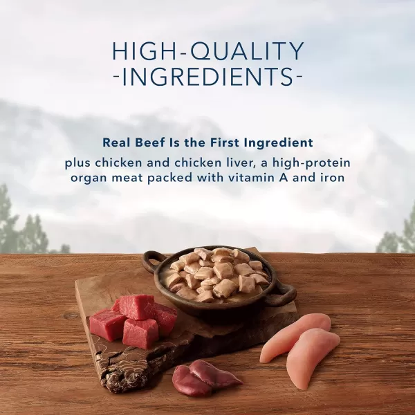 imageBlue Buffalo Wilderness Trail Tubs High Protein Natural Adult Wet Dog Food Tubs Chicken Stew 8oz Pack of 8Beef Stew 8 Ounce Pack of 8