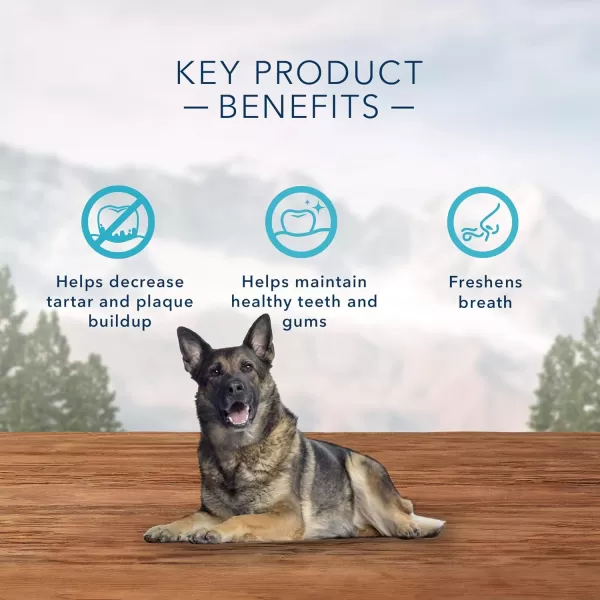 imageBlue Buffalo Wilderness Wild Bones Grain Free Dental Chews Dog Treats Medium 10oz BagMedium Bones 27 Ounce Pack of 1