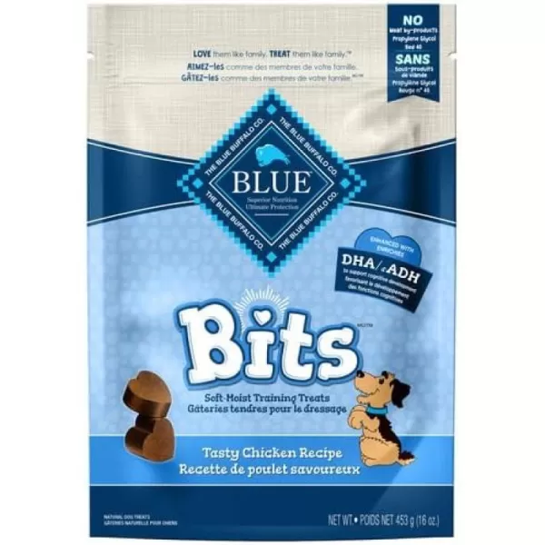 imageBlue Buffalo BLUE Bits Natural SoftMoist Training Dog Treats Beef Recipe 9oz bag1 Pound Pack of 1 Chicken SoftMoist Bits