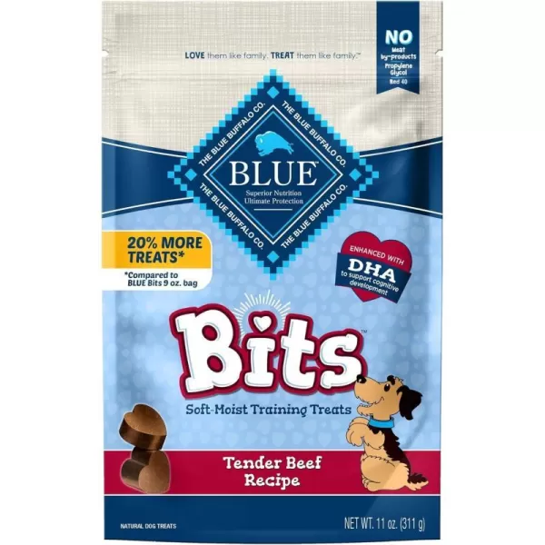 imageBlue Buffalo BLUE Bits Natural SoftMoist Training Dog Treats Chicken Recipe 19oz BagBeef 11 Ounce Pack of 1
