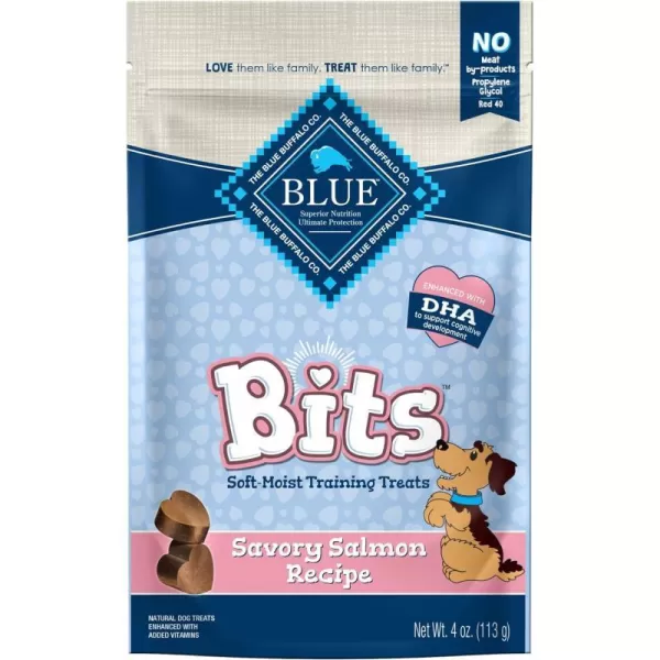 imageBlue Buffalo BLUE Bits Natural SoftMoist Training Dog Treats Chicken Recipe 19oz BagSalmon 4 Ounce Pack of 1