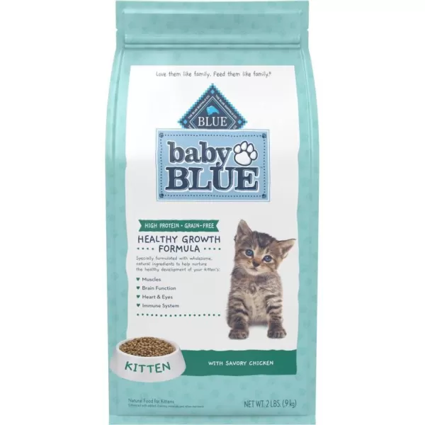 imageBlue Buffalo Baby BLUE Healthy Growth Formula Grain Free High Protein Natural Kitten Dry Cat Food Chicken 45lb2 Pound Pack of 1