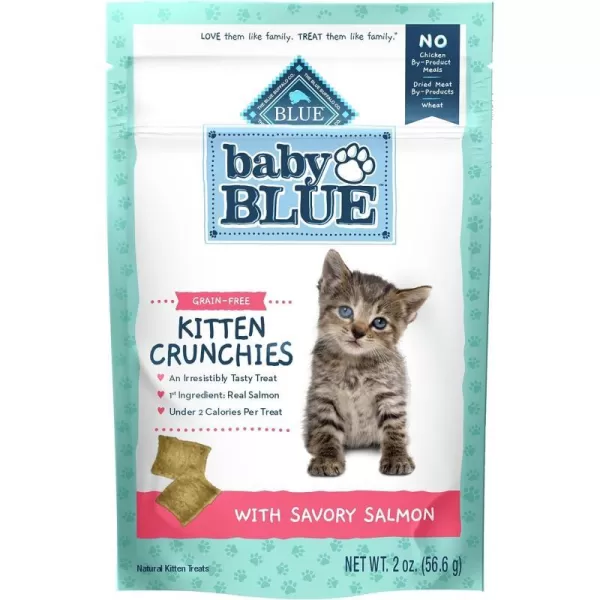 imageBlue Buffalo Baby BLUE Kitten Crunchies Grain Free Natural Kitten Treats Savory Salmon 2oz BagBlue Buffalo Baby BLUE Kitten Crunchies Grain Free Natural Kitten Treats Savory Salmon 2oz Bag