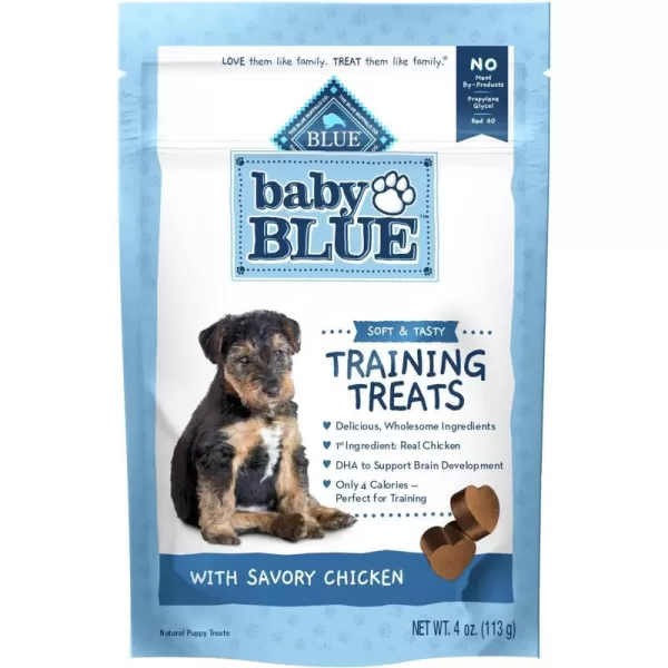 imageBlue Buffalo Baby BLUE Training Treats Natural Puppy Soft Dog Treats Savory Chicken 4oz BagBlue Buffalo Baby BLUE Training Treats Natural Puppy Soft Dog Treats Savory Chicken 4oz Bag