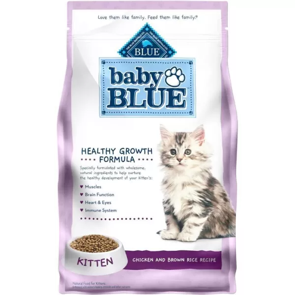 imageBlue Buffalo Baby Blue Healthy Growth Formula Natural Kitten Dry Cat Food Chicken and Brown Rice Recipe 2lb5 Pound Pack of 1