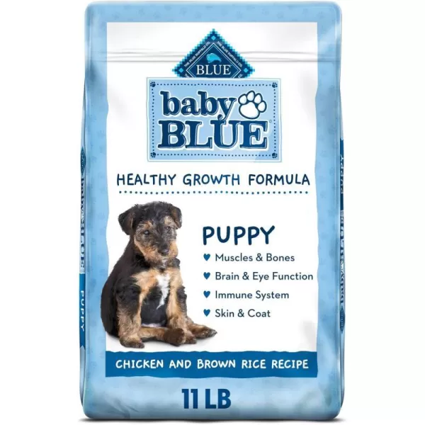imageBlue Buffalo Baby Blue Healthy Growth Formula Natural Puppy Dry Dog Food Chicken and Brown Rice Recipe 4lb11 Pound Pack of 1