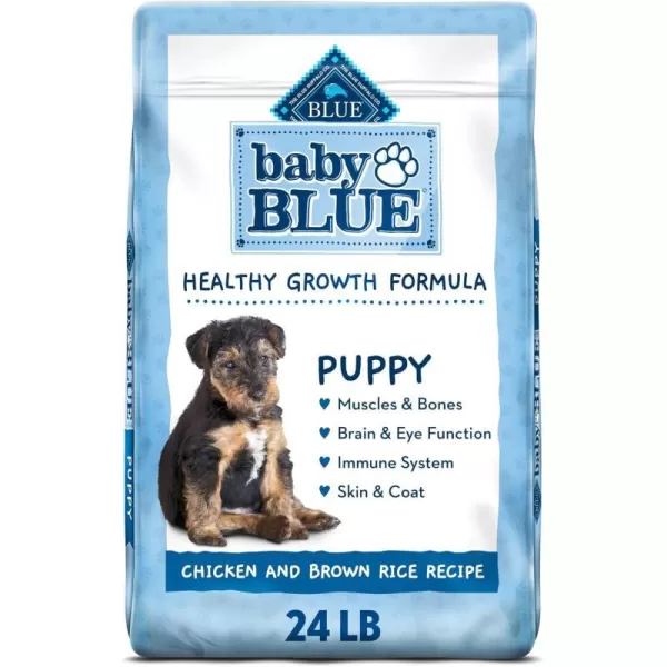 imageBlue Buffalo Baby Blue Healthy Growth Formula Natural Puppy Dry Dog Food Chicken and Brown Rice Recipe 4lb24 Pound Pack of 1
