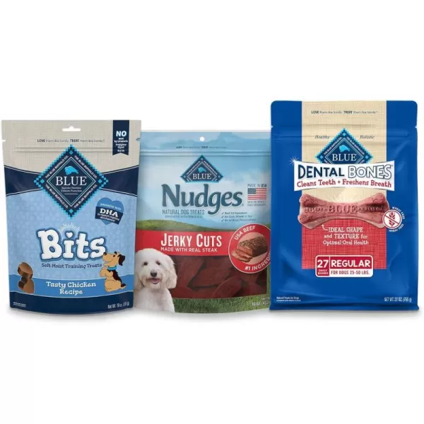 imageBlue Buffalo Dog Treats Variety BundleBlue Buffalo Dog Treats Variety Bundle