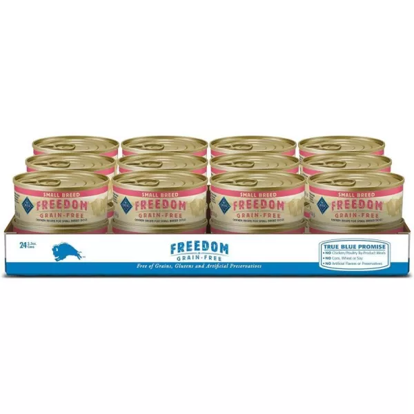 imageBlue Buffalo Freedom Grain Free Natural Adult Small Breed Wet Dog Food Chicken 55oz cans Pack of 24Blue Buffalo Freedom Grain Free Natural Adult Small Breed Wet Dog Food Chicken 55oz cans Pack of 24