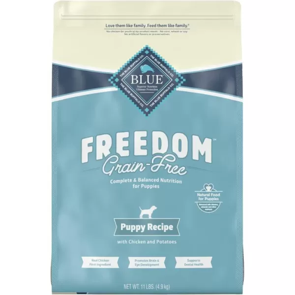 imageBlue Buffalo Freedom Grain Free Natural Puppy Dry Dog Food Chicken 4lb11 Pound Pack of 1