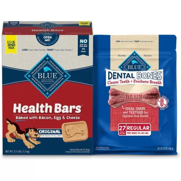 imageBlue Buffalo Health Bars and Dental Bones Dog Treats Variety BundleBlue Buffalo Health Bars and Dental Bones Dog Treats Variety Bundle