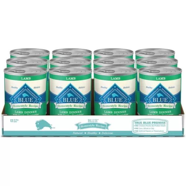 imageBlue Buffalo Homestyle Recipe Natural Adult Wet Dog Food Lamb 125oz can Pack of 12Blue Buffalo Homestyle Recipe Natural Adult Wet Dog Food Lamb 125oz can Pack of 12