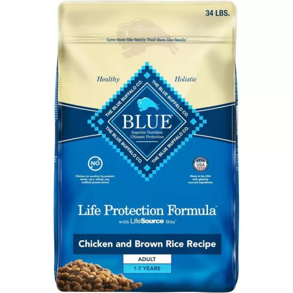 Chicken & Brown Rice 34 Pound (Pack of 1)