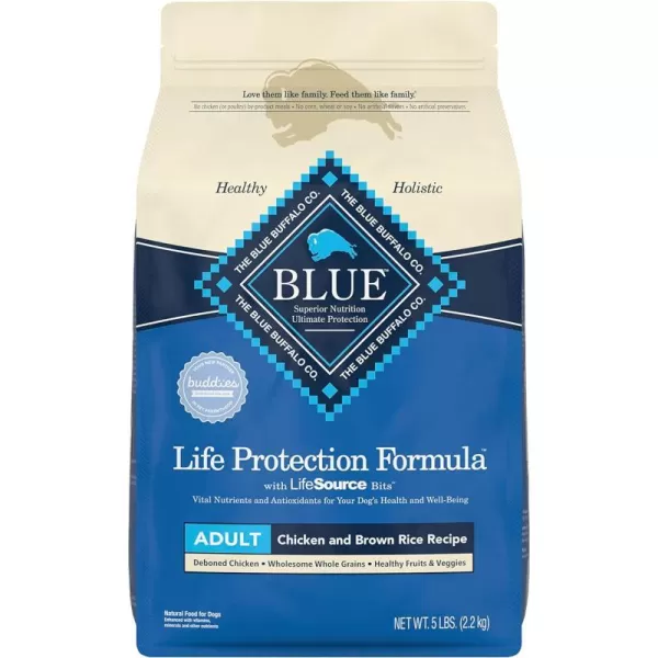 imageBlue Buffalo Life Protection Formula Natural Adult Dry Dog Food Lamb and Brown Rice 30lbChicken amp Brown Rice 5 Pound Pack of 1
