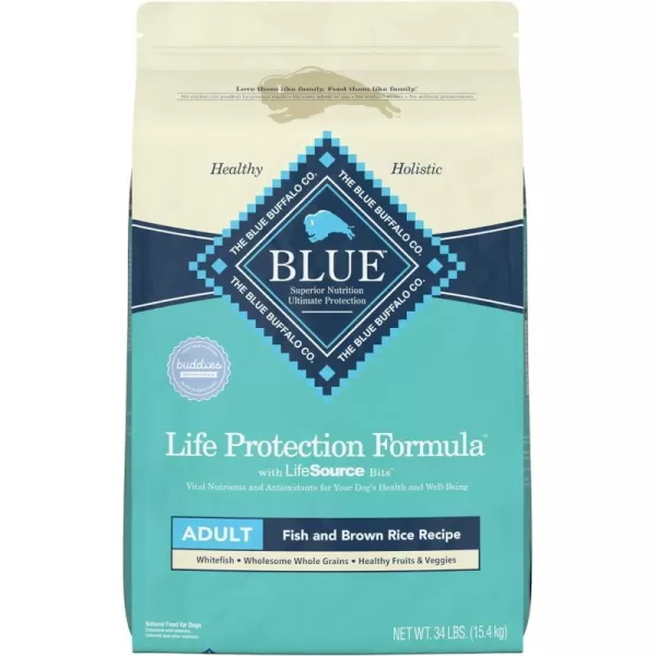 Fish & Brown Rice 34 Pound (Pack of 1)