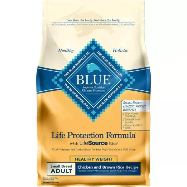 imageBlue Buffalo Life Protection Formula Natural Adult Small Breed Healthy Weight Dry Dog Food Chicken and Brown Rice 6lbChicken amp Brown Rice 6 Pound Pack of 1