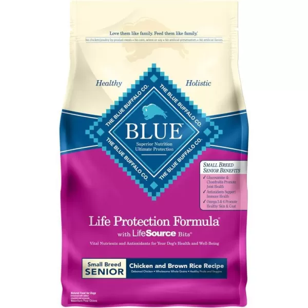 imageBlue Buffalo Life Protection Formula Natural Senior Small Breed Dry Dog Food Chicken and Brown Rice 6lbBlue Buffalo Life Protection Formula Natural Senior Small Breed Dry Dog Food Chicken and Brown Rice 6lb