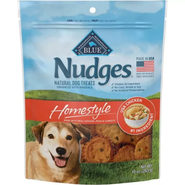 imageBlue Buffalo Nudges Grillers Natural Dog Treats Steak 36oz BagChicken 10 oz