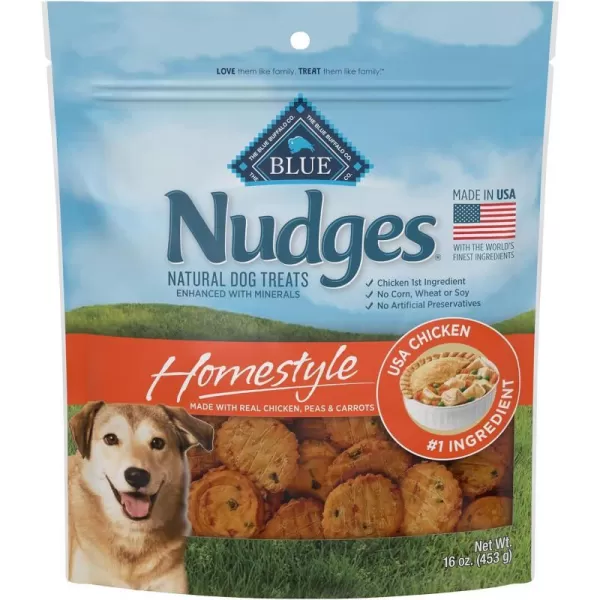 imageBlue Buffalo Nudges Grillers Natural Dog Treats Steak 36oz BagChicken 16 oz