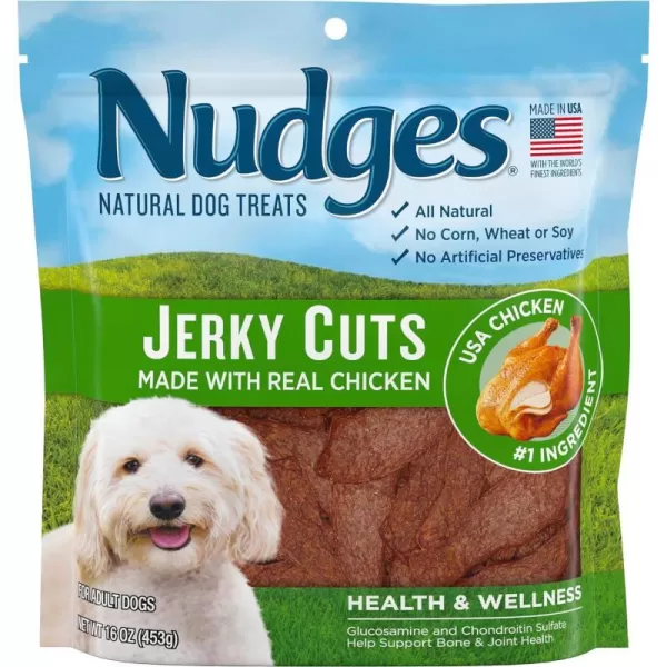 imageBlue Buffalo Nudges Jerky Chews Natural Dog Treats Small Breed Beef 10oz Bag 10 CountChicken 1 Pound Pack of 1